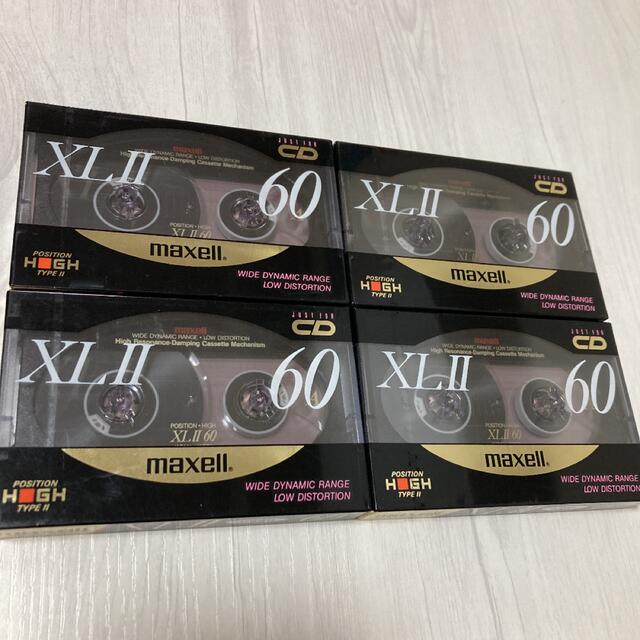 カセットテープ maxell マクセル XL2-60 4本セット 希少 未開封-www