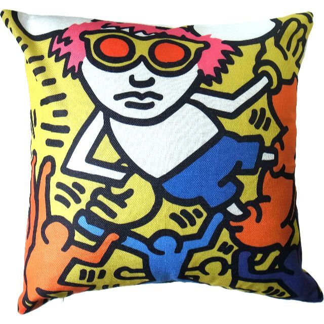 キースヘリング Keith Haring クッションカバー D ポップアートの通販