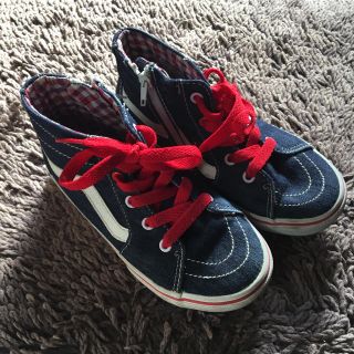 ヴァンズ(VANS)のデニム素材VANS☆19㎝ハイカットシューズ💙(スニーカー)