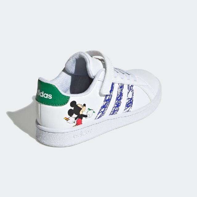 adidas(アディダス)のadidas Disney グランドコート ミッキーマウス 18.5cm キッズ/ベビー/マタニティのキッズ靴/シューズ(15cm~)(スニーカー)の商品写真