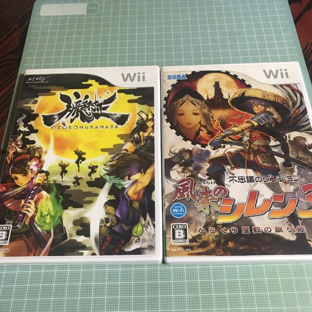 Wii(ウィー)の朧村正と風来のシレン3のセット エンタメ/ホビーのゲームソフト/ゲーム機本体(家庭用ゲームソフト)の商品写真