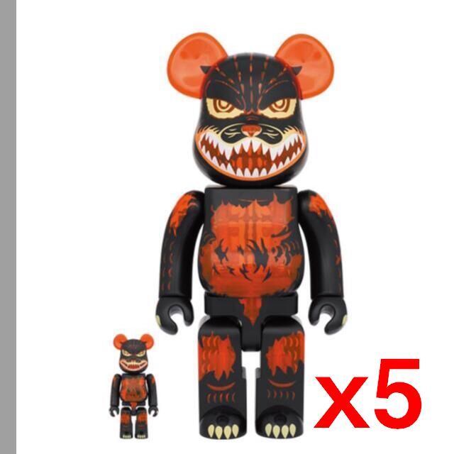 BE@RBRICK ゴジラVSデストロイア版 ゴジラ x5set ハンドメイドのおもちゃ(フィギュア)の商品写真