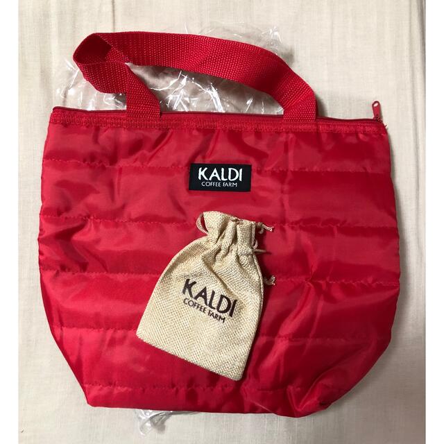 KALDI(カルディ)のカルディ　キルティングトートと麻の巾着セット レディースのバッグ(トートバッグ)の商品写真