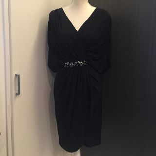 タダシショウジ(TADASHI SHOJI)の新品 タダシショージ ブラック フォーマル ワンピース 黒(ひざ丈ワンピース)