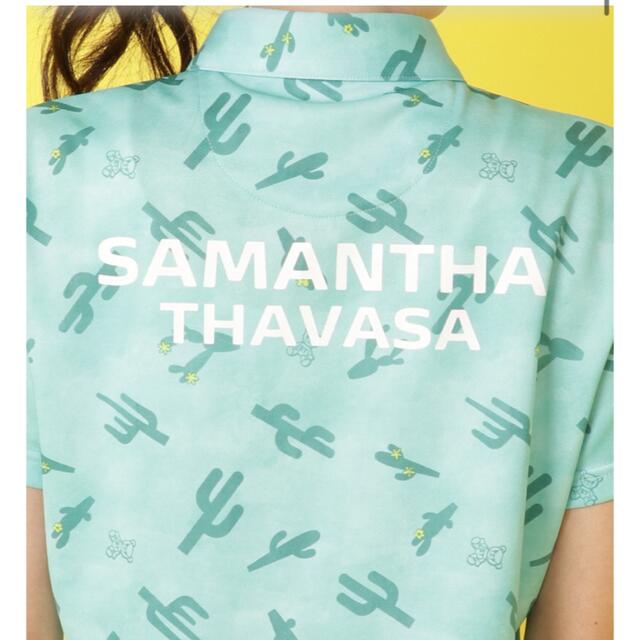 Samantha Thavasa(サマンサタバサ)のポロシャツ　サマンサタバサ　ゴルフ　ダブルメッシュサボテンポロ レディースのトップス(ポロシャツ)の商品写真
