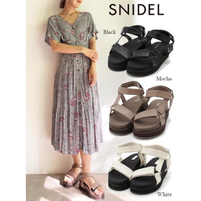 SNIDEL - snidel レザーストラップサンダルの通販 by non土日祝日は