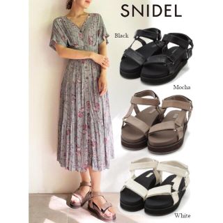 スナイデル(SNIDEL)のsnidel レザーストラップサンダル(サンダル)