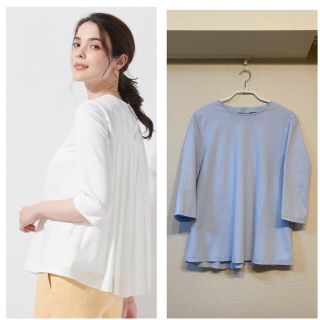 ニジュウサンク(23区)の【専用】23区　バックプリーツカットソー　プルオーバー   ブラウス(カットソー(半袖/袖なし))