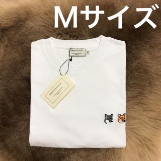 メゾンキツネ(MAISON KITSUNE')の◇メゾンキツネ◇ tシャツ ダブルヘッド　M ホワイト　[即日発送](Tシャツ/カットソー(半袖/袖なし))