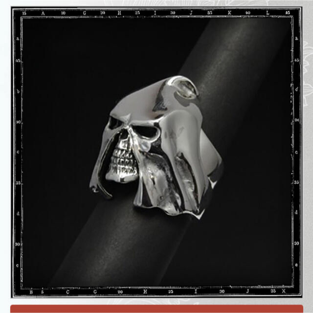 CRAZY PIG(クレイジーピッグ)のGALLOWS SKULL RING メンズのアクセサリー(リング(指輪))の商品写真