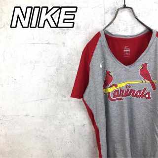 ナイキ(NIKE)の希少 90s ナイキ MLB Tシャツ プリントロゴ スウッシュ 美品(Tシャツ(半袖/袖なし))