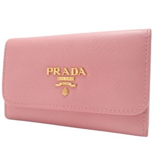 プラダ(PRADA)のプラダ 6連キーケース レザー PETALO ピンク桃 40802024278(キーケース)