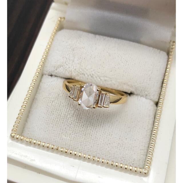 👑大粒 ローズカットダイヤモンド リング 👑 インドジュエリー レディースのアクセサリー(リング(指輪))の商品写真
