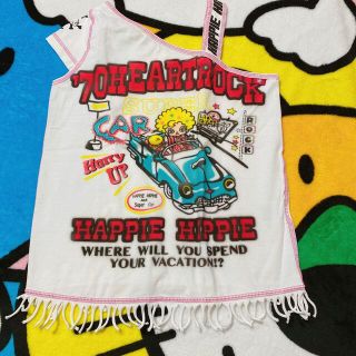 HAPPIE HIPPIE タンクトップ(Tシャツ/カットソー)