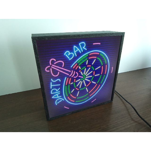 ダーツ カフェ バー ゲーム 的 ランプ 看板 置物 雑貨 LEDライトBOX ダーツ カフェ バー ゲーム 的 ランプ 看板 置物 雑貨 LEDライトBOX