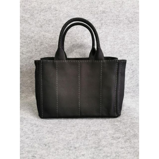 新品 未使用 プラダ カナパ 黒 キャンバストートバッグ ショルダー S
