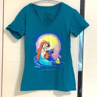 ディズニー(Disney)のリトルマーメイド　Tシャツ　レディース　アリエル　M(Tシャツ(半袖/袖なし))