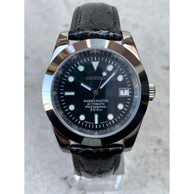 未使用　セイコー　NH35カスタム　MOD　ダークMOPグリーン　レアエレガント メンズの時計(腕時計(アナログ))の商品写真