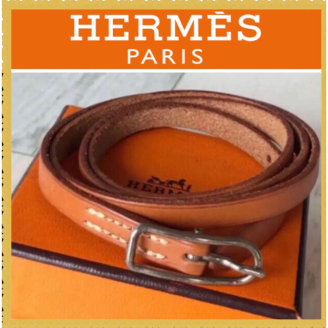 HERMES エルメス アピチョーカー カーフ ブレスレット ユニセックス