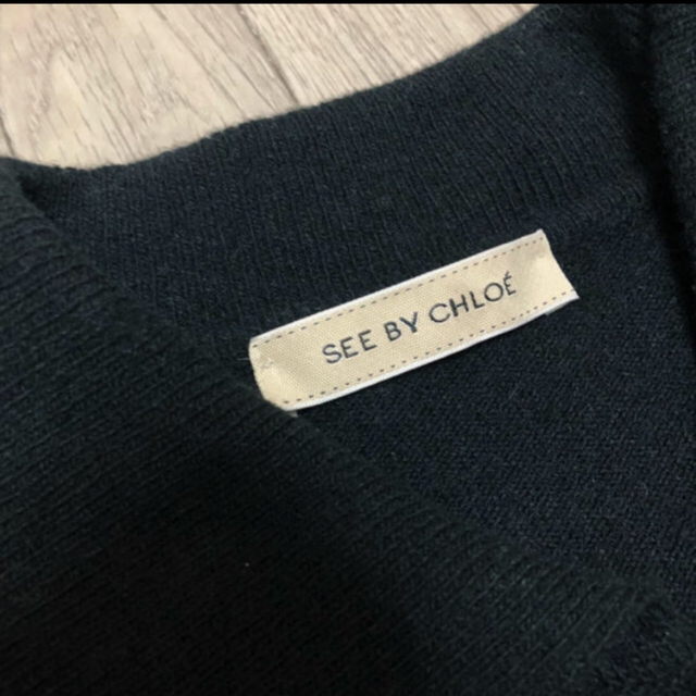 SEE BY CHLOE  ribbon button cardigan