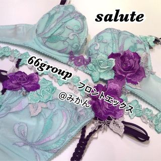 ワコール(Wacoal)のWacoal🎀salute66グループフロントエックスブラソングガーターベルト(ルームウェア)