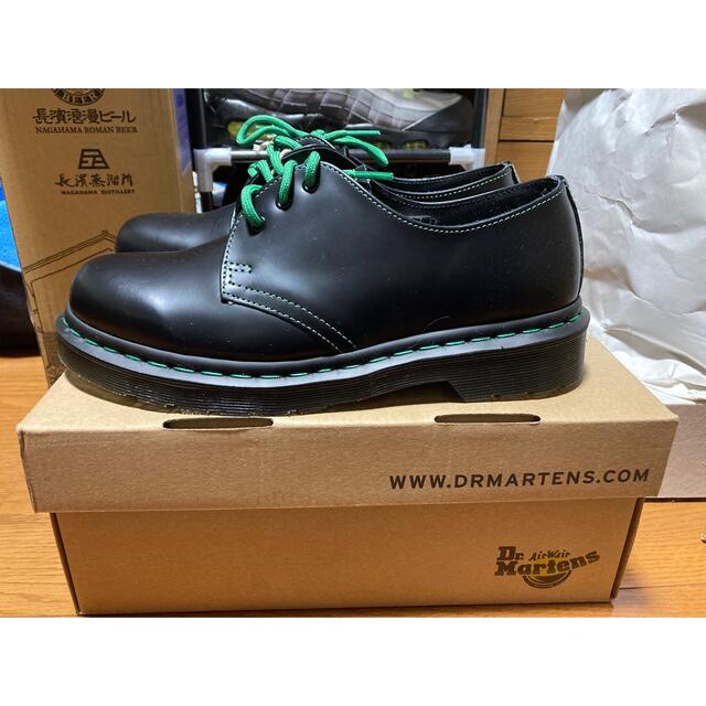 Dr.Martens 3hole ドクターマーチン3ホール 黒/緑