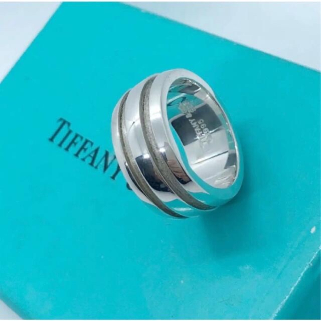 Tiffany & Co. - 極美品 Tiffany ティファニーグルーブドリング Tiffany & Co. - 極美品 Tiffany ティファニーグルーブドリング