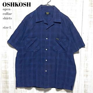 オシュコシュ(OshKosh)の＊5197 oshkosh オシュコシュ　オープンカラー　ワーク　シャツ(シャツ)