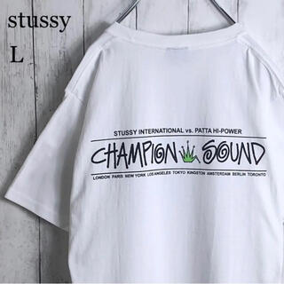 STUSSY◆90s/old stussy/Tシャツ/クラウン/王冠/Sクラウン