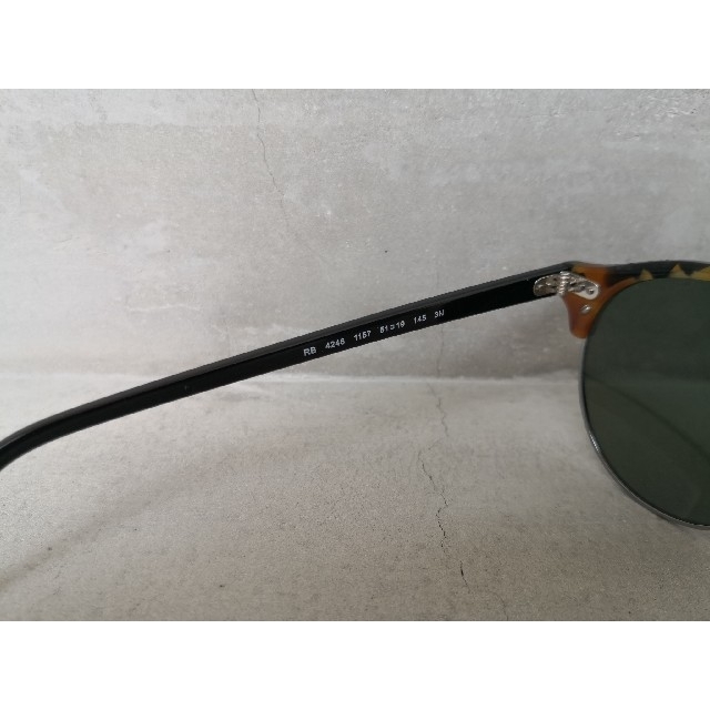 Ray-Ban(レイバン)のRay-Banレイバン/RB4246 CLUBROUND ブラウン ブラック メンズのファッション小物(サングラス/メガネ)の商品写真