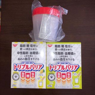 ニッシンショクヒン(日清食品)のトリプルバリア　レモン、青りんご味　各5本　(ダイエット食品)