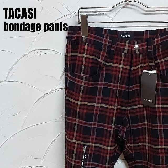 BEAMS(ビームス)のTACASI/タキャシ タータンチェック ボンテージパンツ メンズのパンツ(その他)の商品写真