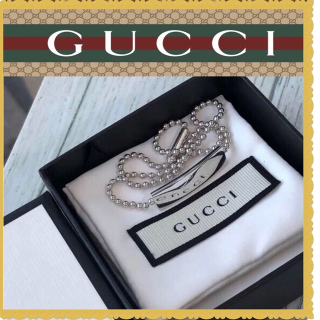 極美品 新品仕上げ GUCCIグッチ ネックレス チョーカー シルバー-