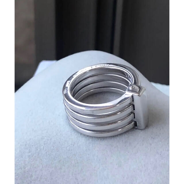 GUCCI - 新品同様 新品仕上げ グッチ4連リング スタリング GUCCI - 新品同様 新品仕上げ グッチ4連リング スタリング