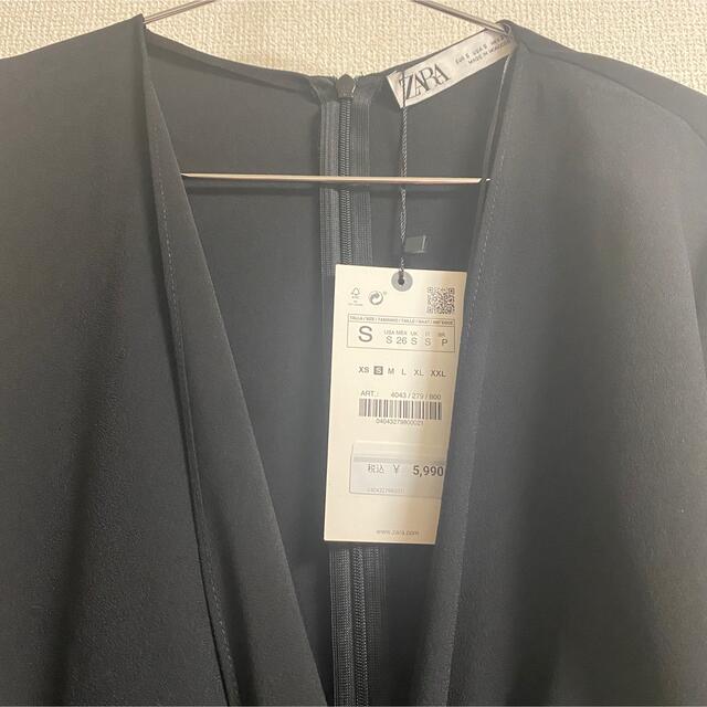 ZARA(ザラ)の新品未使用★ZARA ブラック　トップス レディースのトップス(シャツ/ブラウス(長袖/七分))の商品写真