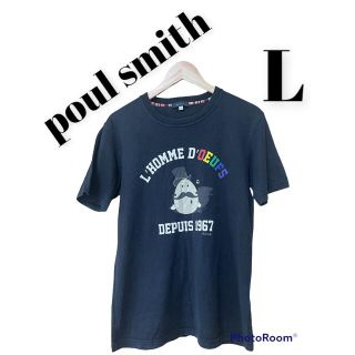 ポールスミス(Paul Smith)の【paul smith ポールスミス】ロゴ付きTシャツ　マルチカラー　Lサイズ(Tシャツ/カットソー(半袖/袖なし))