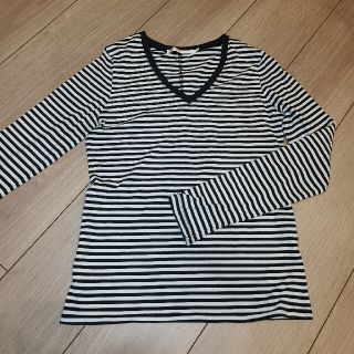 アズールバイマウジー(AZUL by moussy)のAZUL by moussy アズール マウジー ロンT ボーダー Vネック(Tシャツ(長袖/七分))