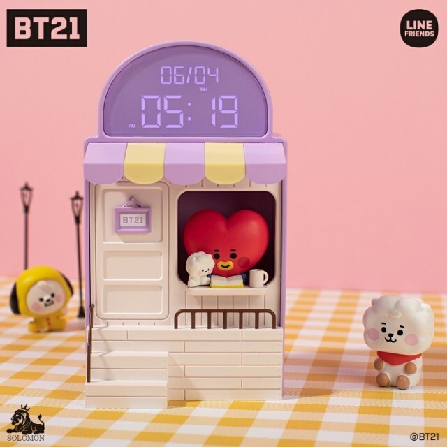 BT21 カフェ型時計 KOYA RM 置時計 LEDランプ 公式 BTS