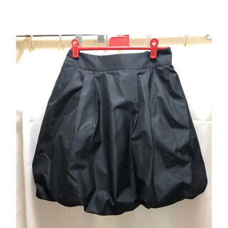 ランバン(LANVIN)のランバンコレクション バルーンスカート 黒(ひざ丈スカート)