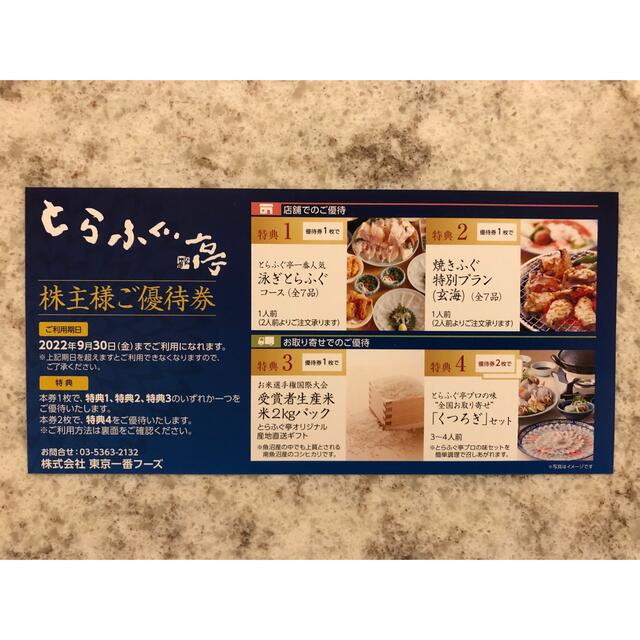 魅了 東京一番フーズ とらふぐ亭 株主優待 ienomat.com.br