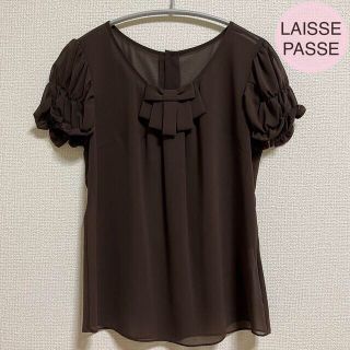 レッセパッセ(LAISSE PASSE)のレッセパッセ ブラウス シフォン リボン(シャツ/ブラウス(半袖/袖なし))