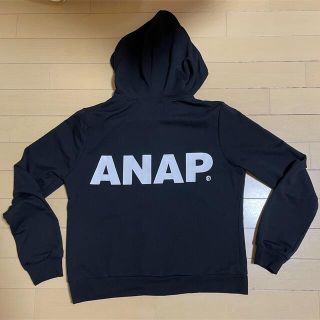 アナップ(ANAP)のANAP パーカー ブラック レディース FREE キッズ ダンス アナップ(パーカー)