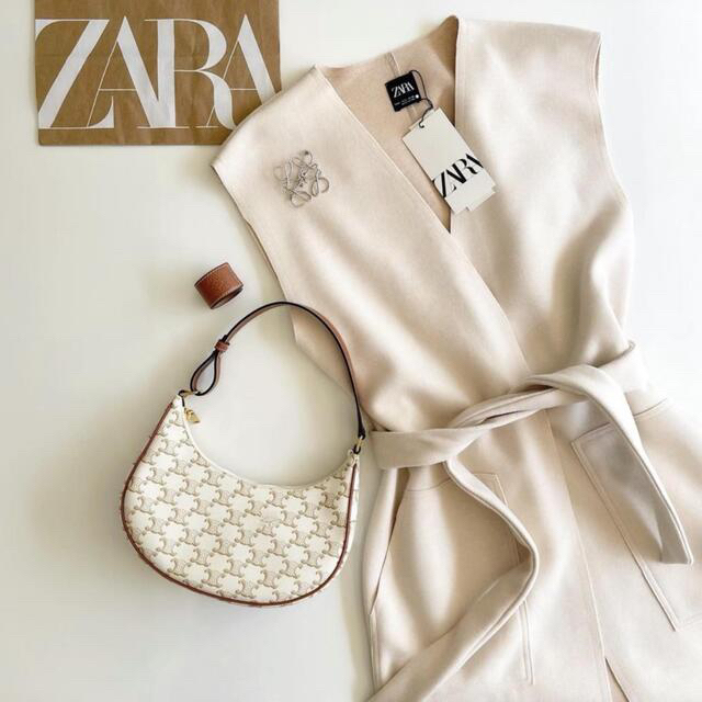 ZARA ベルテッドオーバーサイズベスト