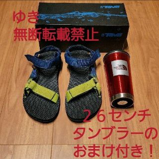 ノースフェイスのタンブラーのおまけ付き！テバ　箱付き　スポーツサンダル２６センチ(サンダル)