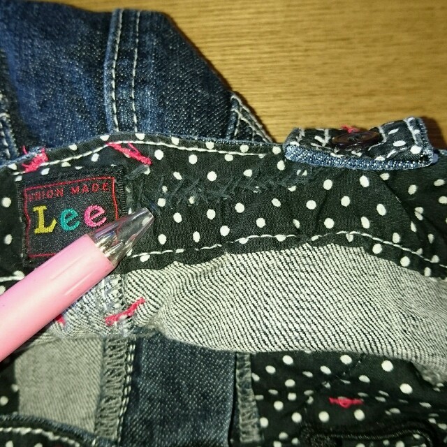 Lee(リー)のLEE デニムワンピース110 キッズ/ベビー/マタニティのキッズ服女の子用(90cm~)(スカート)の商品写真