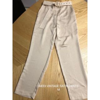 アメリヴィンテージ(Ameri VINTAGE)のAMERI(アメリ)MEDI VINTAGE SATIN PANTS (M)(カジュアルパンツ)