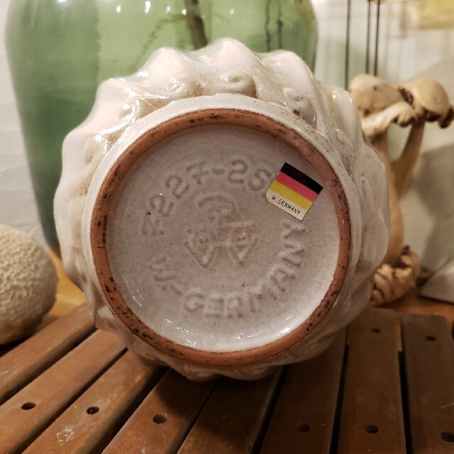 西ドイツ フラワーベース 花瓶 ヴィンテージ ファットラバ アンティーク-
