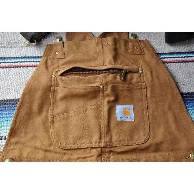 USカーハートCARHARTT#R01ブラウンダックオーバーオール【36x32】 2