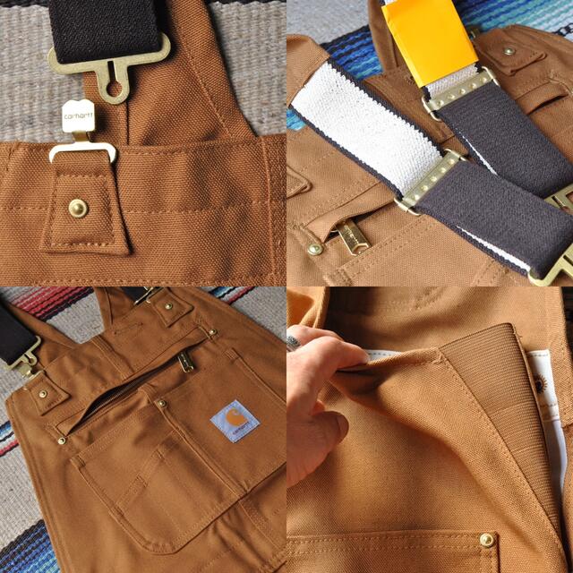 USカーハートCARHARTT#R01ブラウンダックオーバーオール【36x32】 3