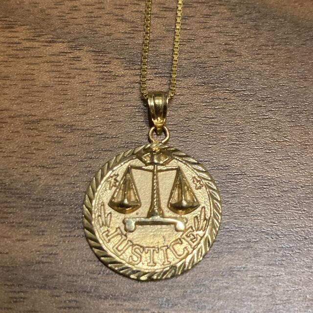 Supreme Justice Gold Pendant 18ss 14k